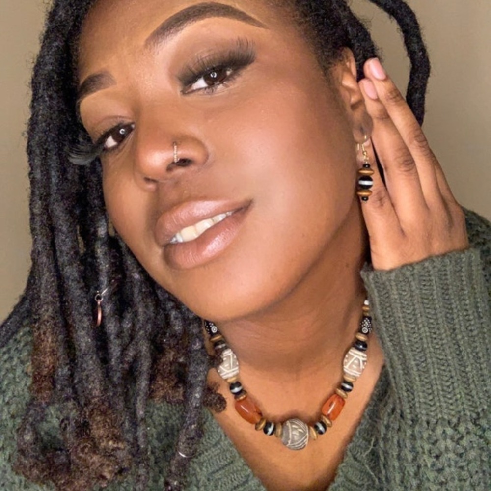 AUTHENTIC AFRICAN BEAD NECKLACE SET